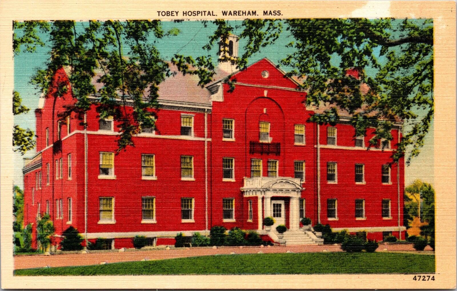 Tobey Hospital Wareham Massachusetts Postcard