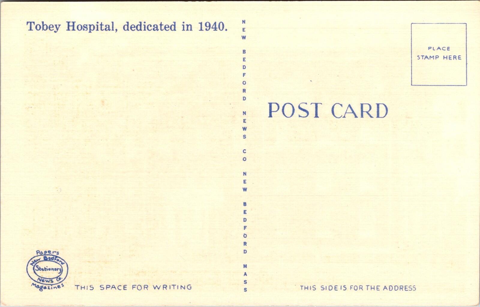 Tobey Hospital Wareham Massachusetts Postcard - Image 2