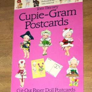 Tom Tierney Cupie-Gram Paper Doll Postcards Booklet 12 Unused Cards Vintage