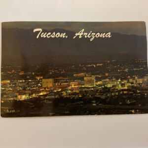 Tucson Arizona At Night Postcard