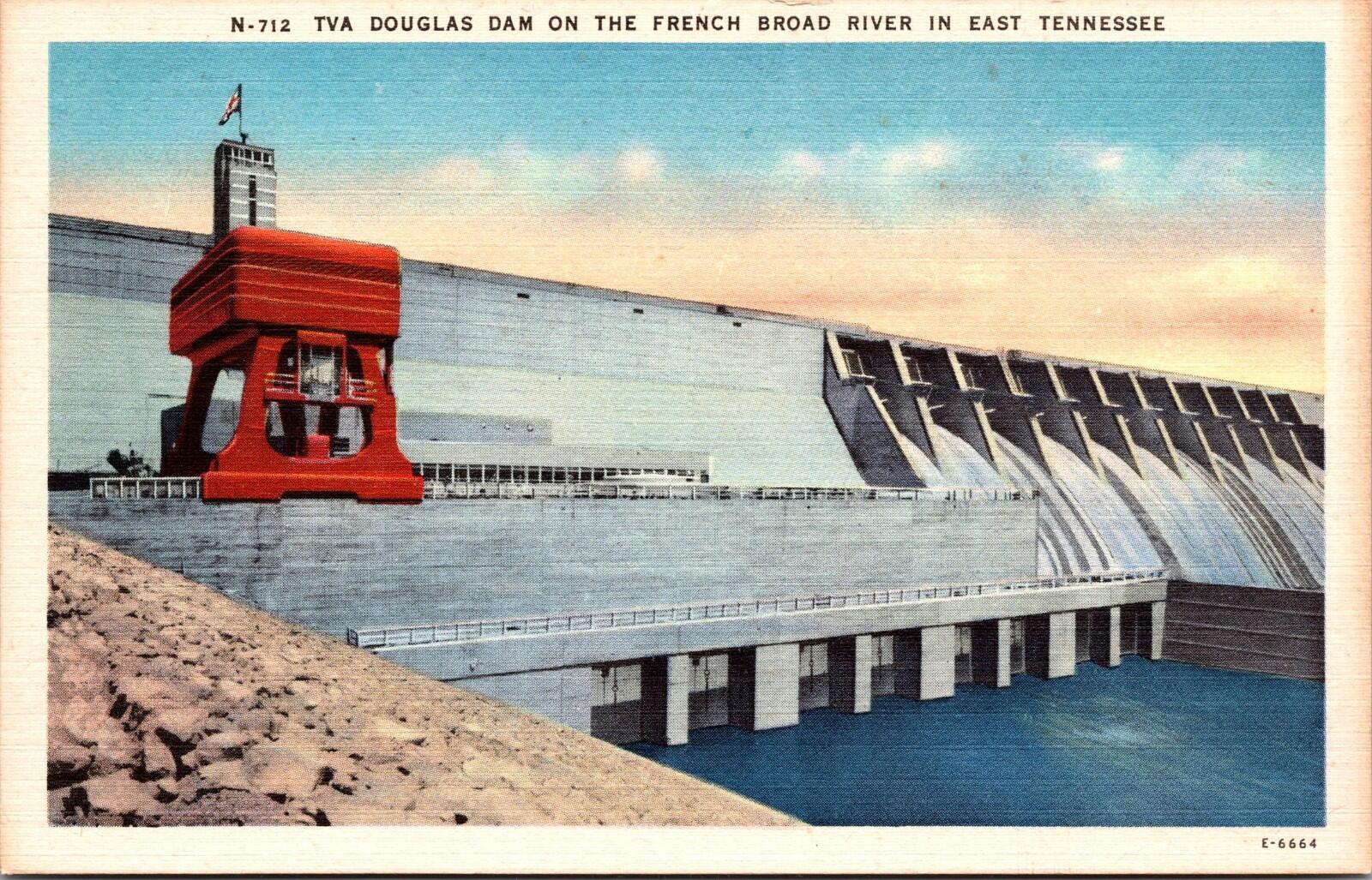 TVA Douglas Dam On The French Broad River In East Tennessee Postcard