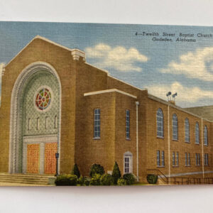 Twelfth Street Baptist Church Gadsden Alabama Postcard