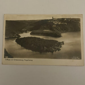 Urftsee Mit Ordensburg Vogelsang Germany Postcard Vintage