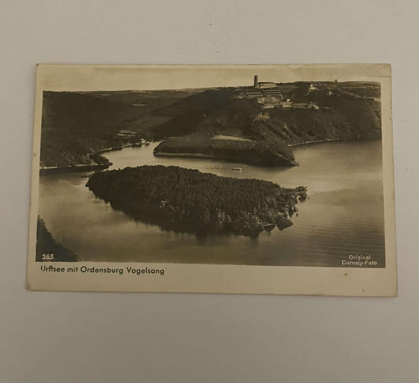 Urftsee Mit Ordensburg Vogelsang Germany Postcard Vintage