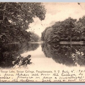 Vassar Lake Vassar College Poughkeepsie New York Postcard