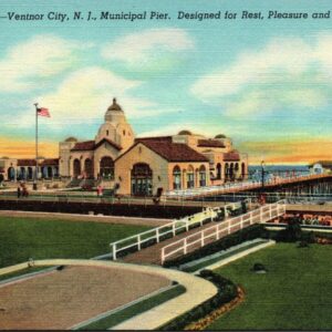 Ventnor City New Jersey Municipal Pier Postcard Unposted
