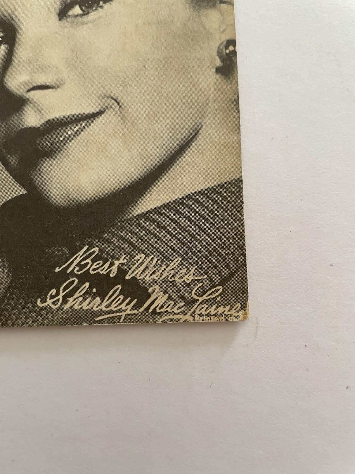 Shirley Maclaine Card Vending Machine Trade Card - Image 2