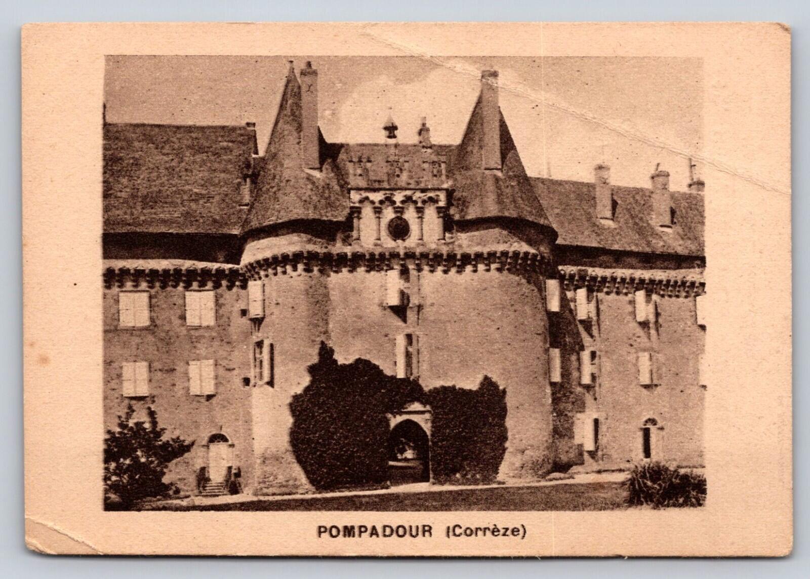 Pompadour Correze Chateau Extrait Picard Paris Ad Trade Card French Trade Card
