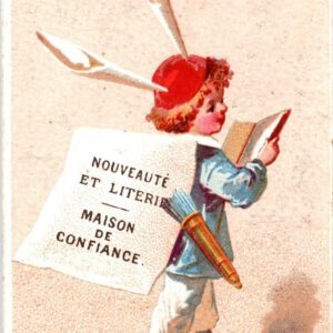 Au Tisserano Magasins de Nouveautes Little Boy French Trade Card