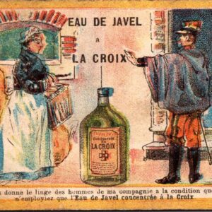 Eau De Javel La Croix French Trade Card