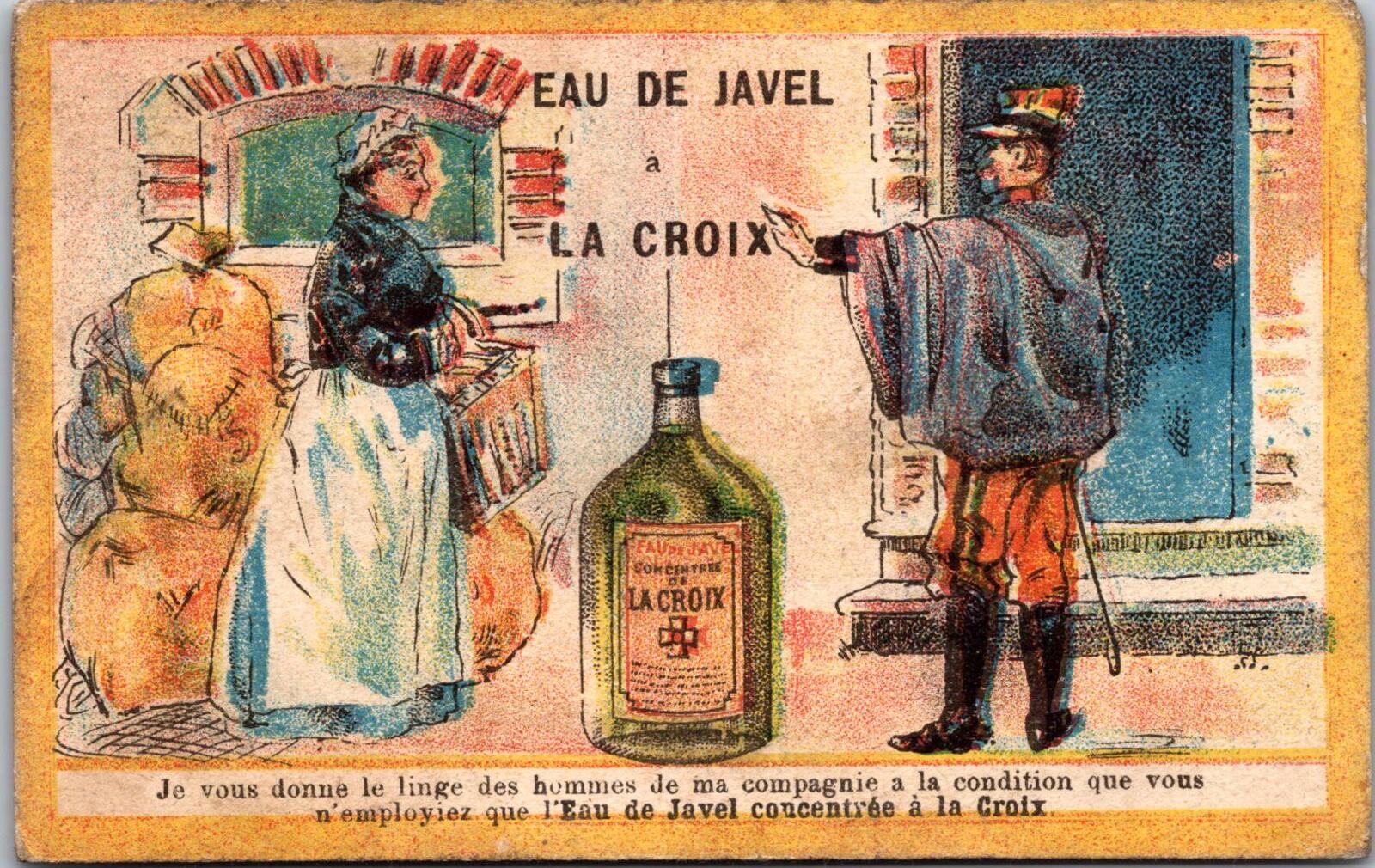 Eau De Javel La Croix French Trade Card
