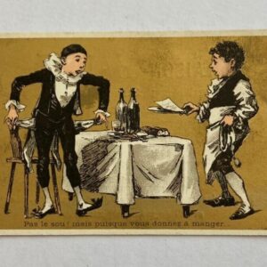 Broke Restaurant Customer Maison Haniez Trade Card