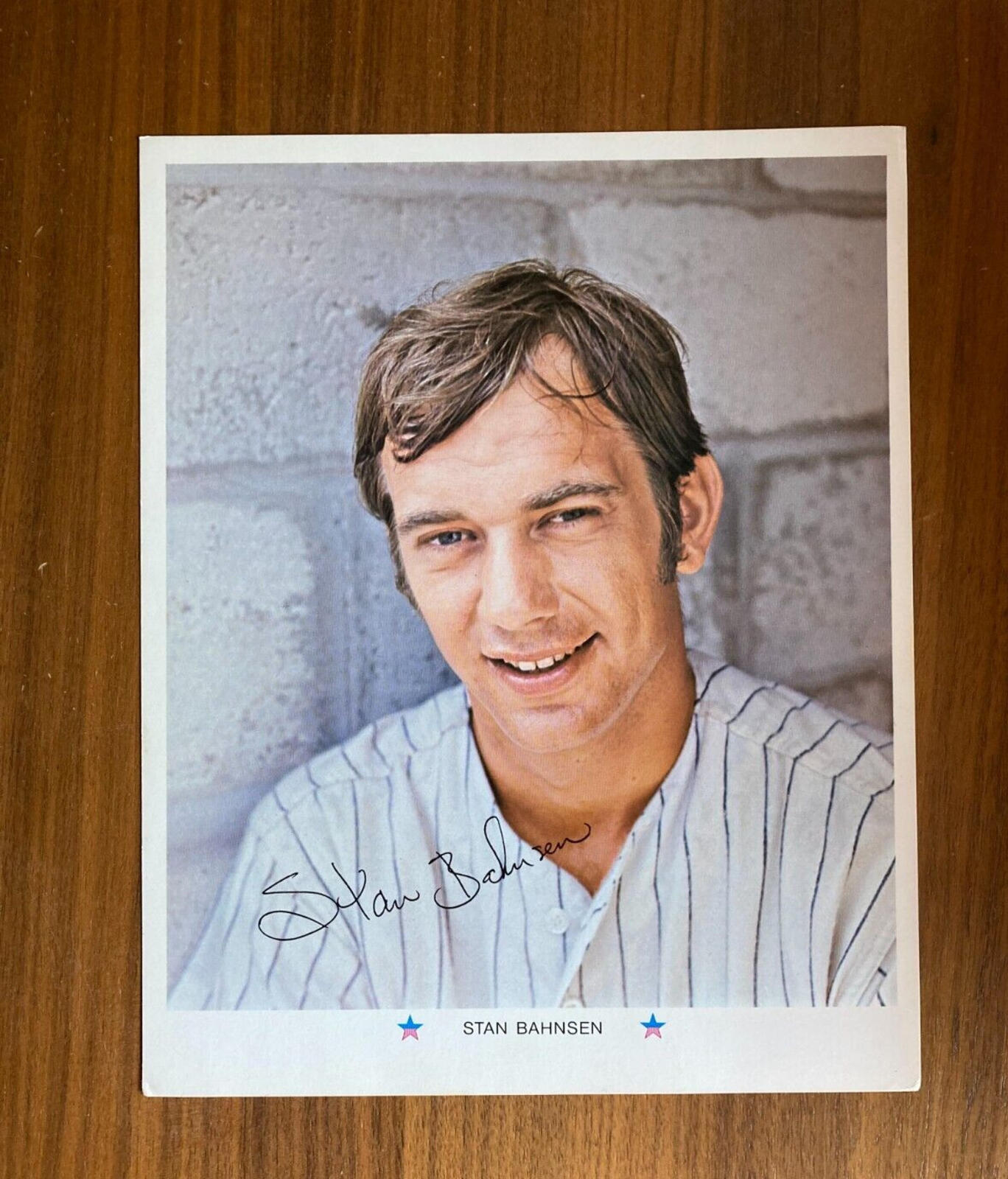 Arco Stan Bahnsen New York Yankees Baseball Photo 1971