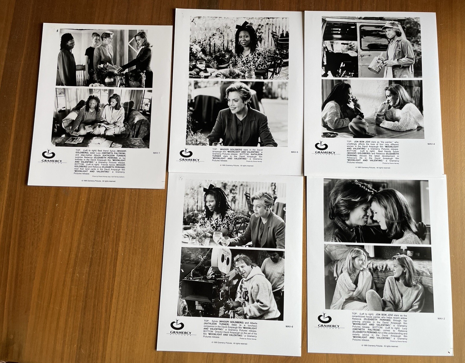 Moonlight And Valentino Movie Photo Lot Of 5 Bon Jovi Photo 8 x 10