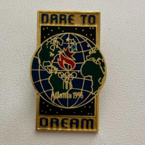 Dare To Dream World Globe 1996 Atlanta Olympics Pin
