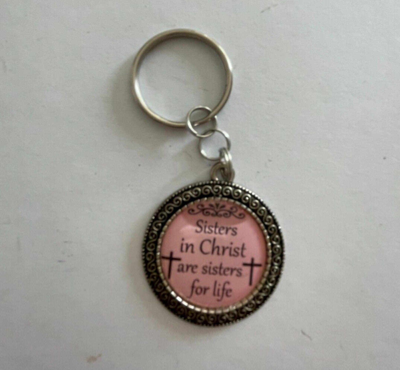 Sisters In Christ Are Sisters For Life Key Chain Keychain
