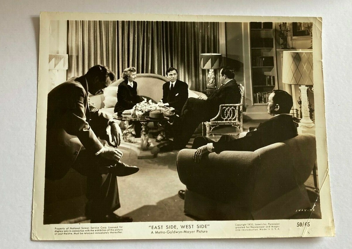 James Mason Photo Barbara Stanwyck Photo East Side West Side Movie Press Photo - Image 3