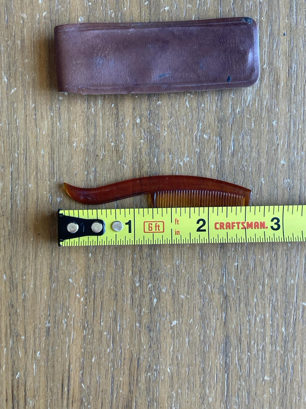 Mustache Comb And Pocket Carrying Case Vintage Comb - Image 3