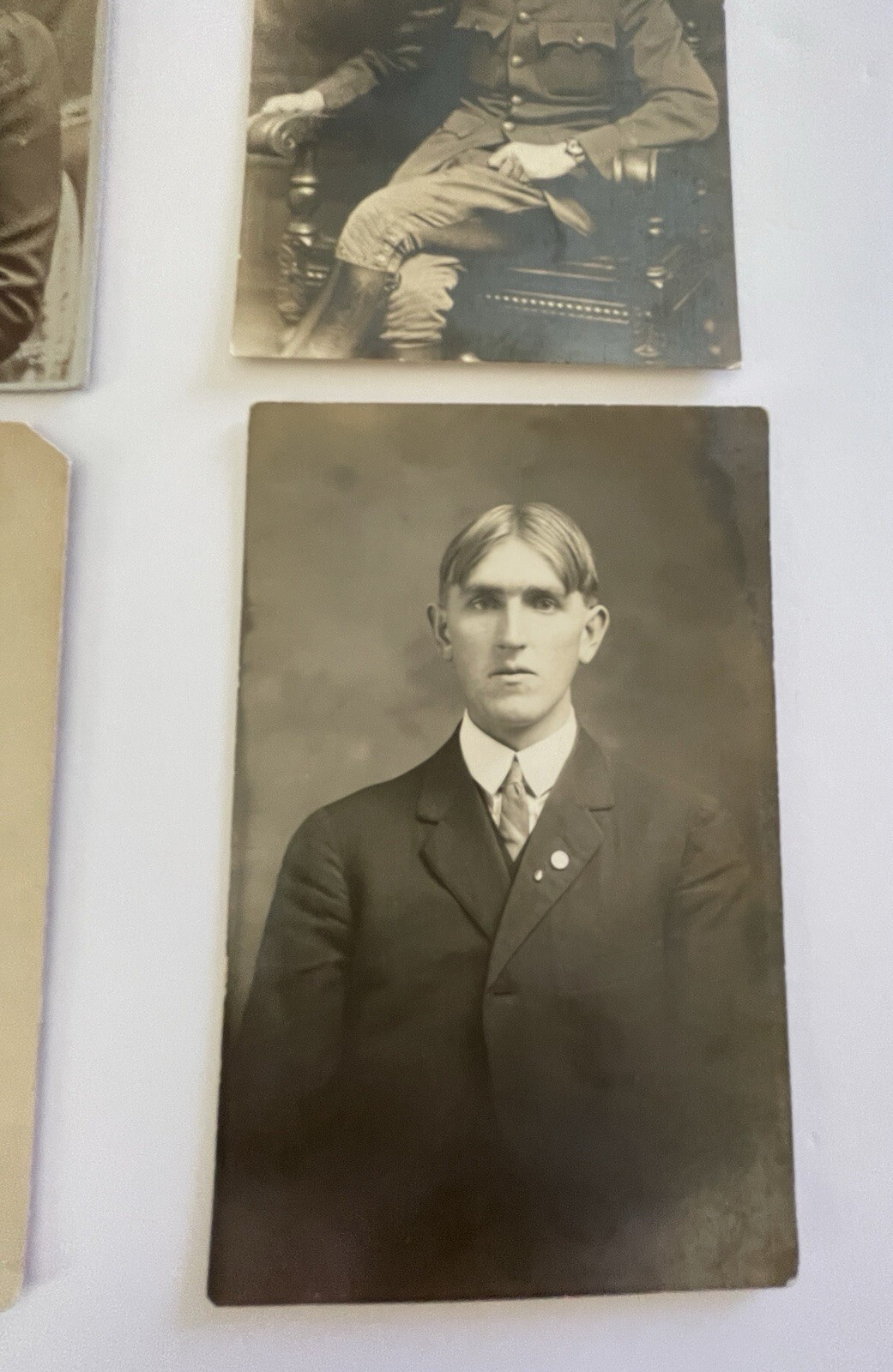 Real People Postcard Lot Of 5 Unposted Lot Of RPPC Postcards Men Women Kid - Image 3
