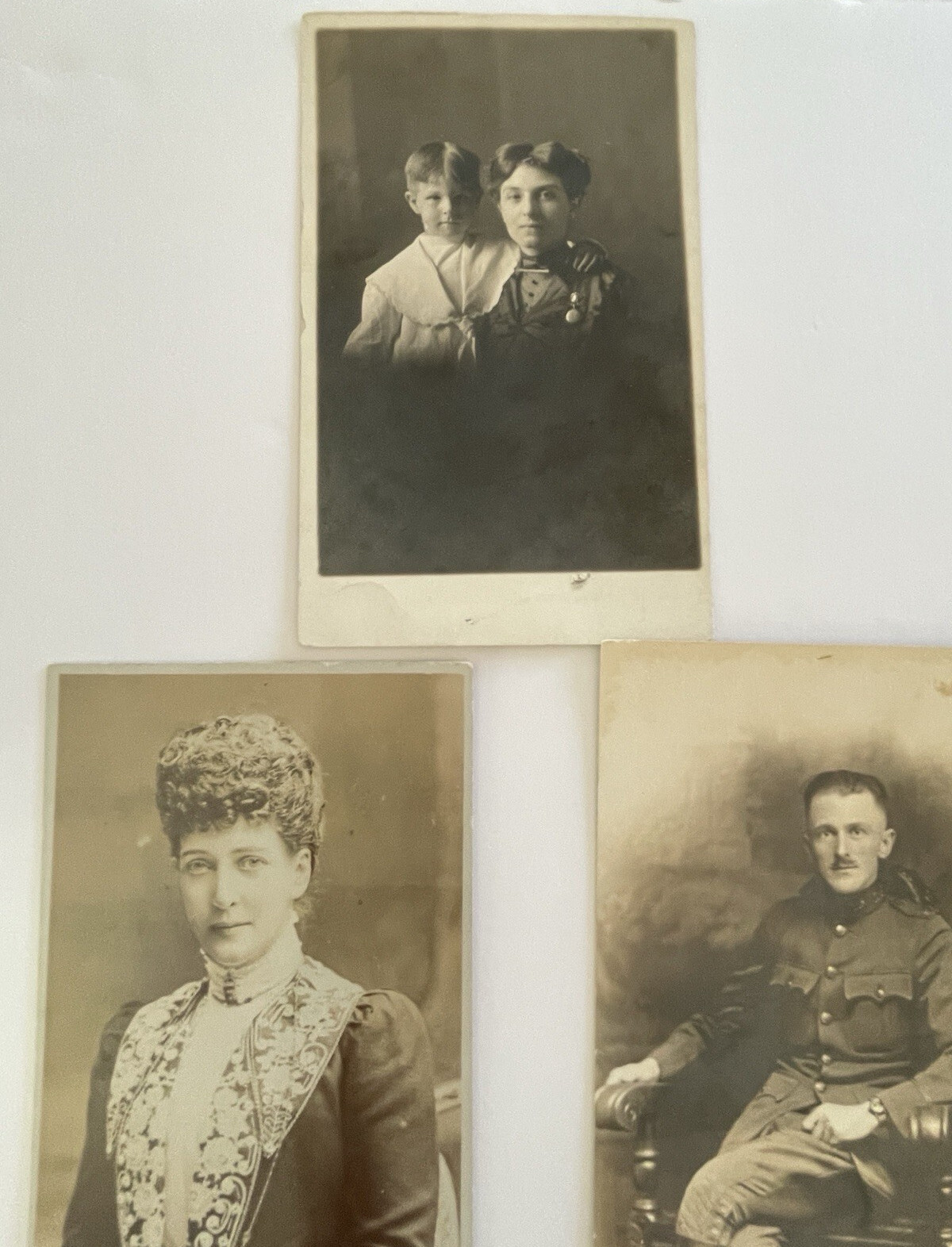 Real People Postcard Lot Of 5 Unposted Lot Of RPPC Postcards Men Women Kid - Image 8