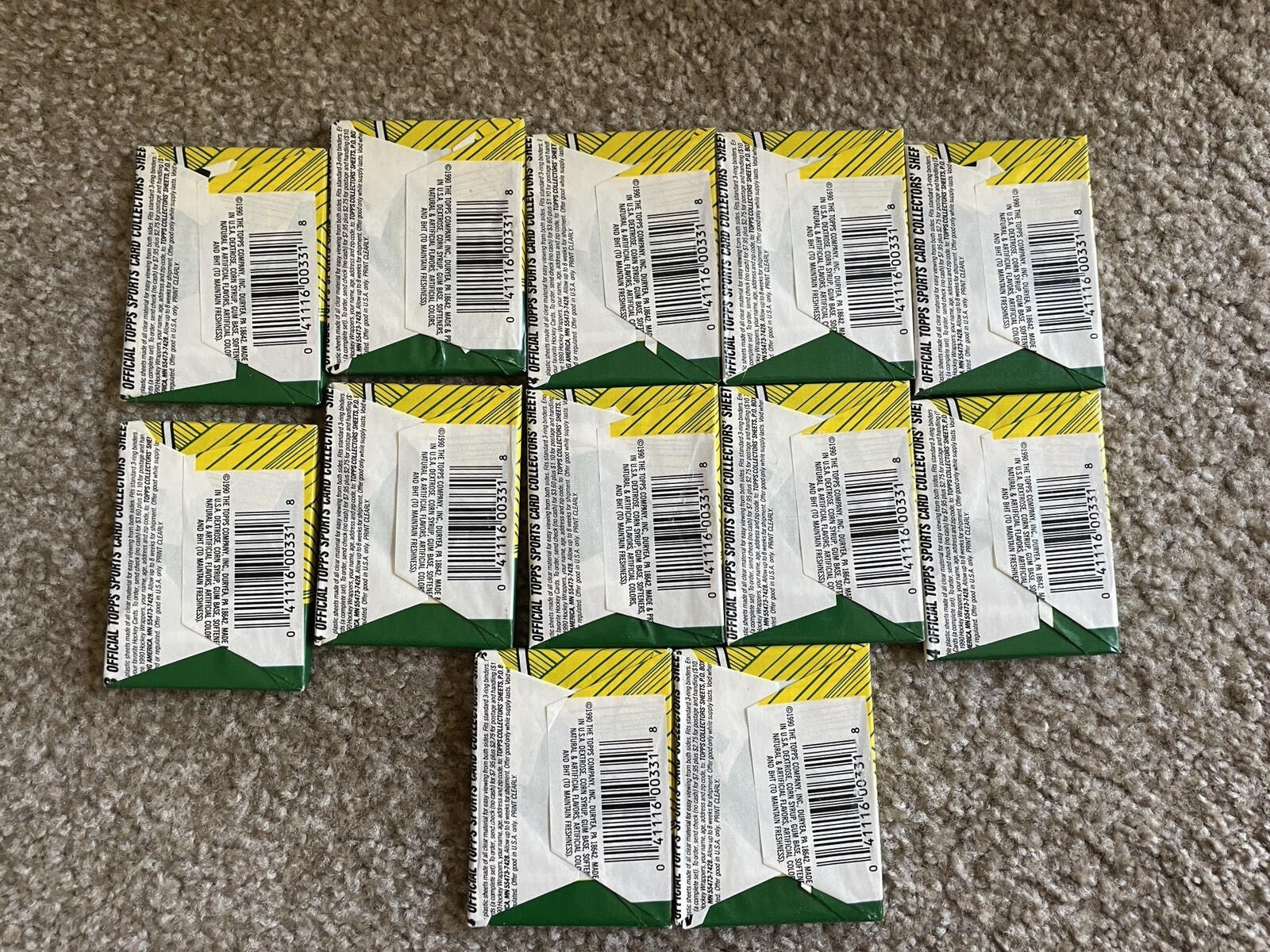 1990 Topps Hockey Cards Sealed Wax Packs Lot Of 12 NHL Cards - Image 2