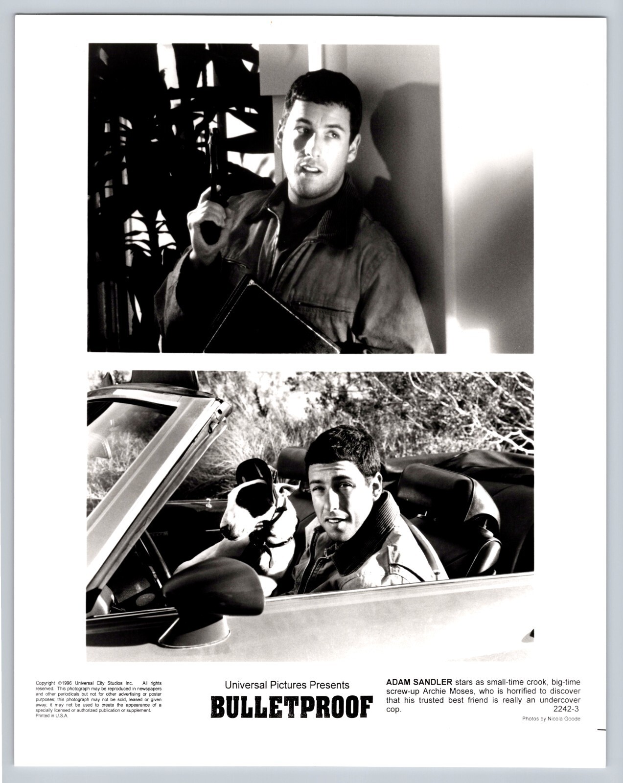 Adam Sandler Photo Bulletproof Movie Photo 8 x 10 Photograph
