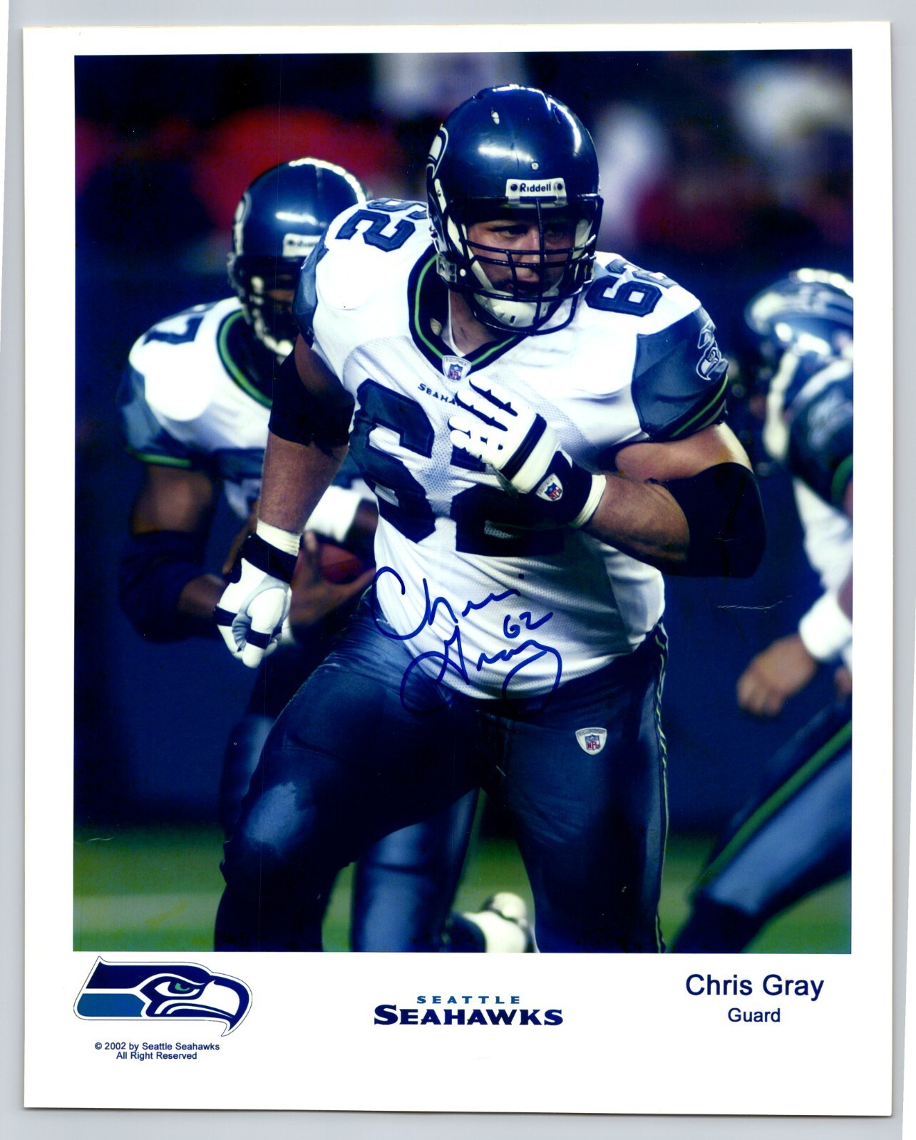 Chris Gray Photo Autographed Photo Signed NFL Football Photo