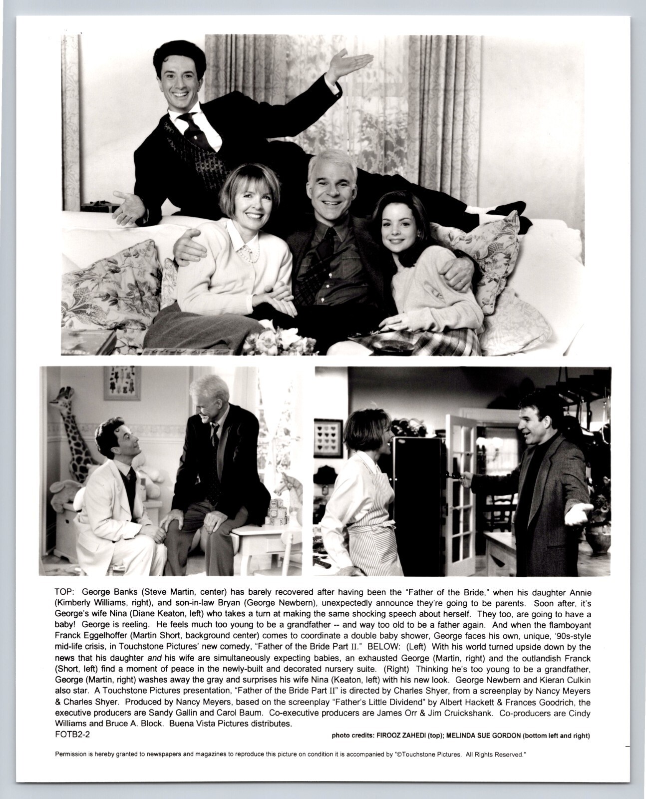 Father Of The Bride Part II Movie Photo Lot Steve Martin Photo Martin Short - Image 3