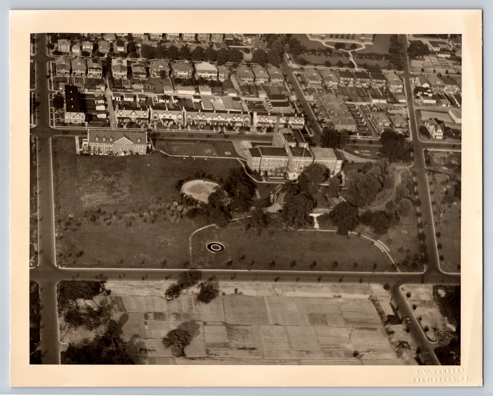 Aerial View Of Harrisburg Pennsylvania Photo S. W. Kuhnert Photographer