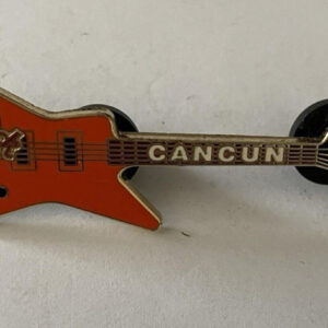 Hard Rock Cafe Orange Guitar Pin Cancun Pin