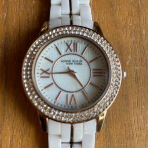 Anne Klein Rhinestones Watch White Metal  Watch Womens Watch