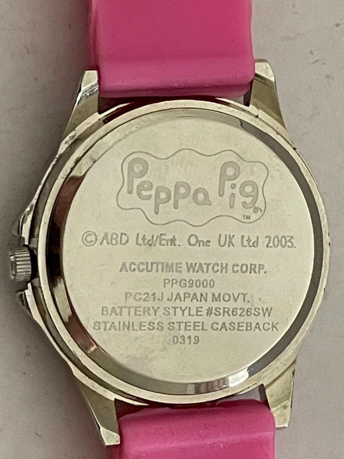 Peppa Pig Watch Pink Band By Accutime Watch - Image 5