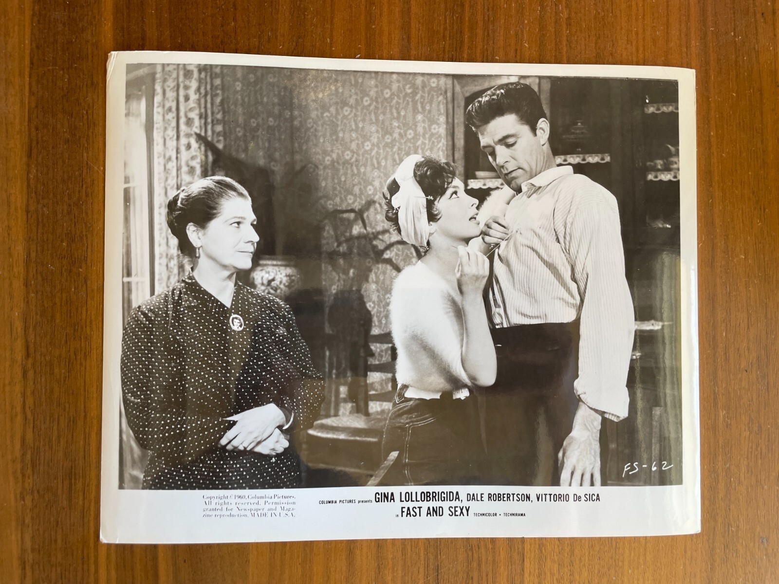 Gina Lolabridgida Photo Dale Roberston Photo Fast And Sexy Movie Photo - Image 3