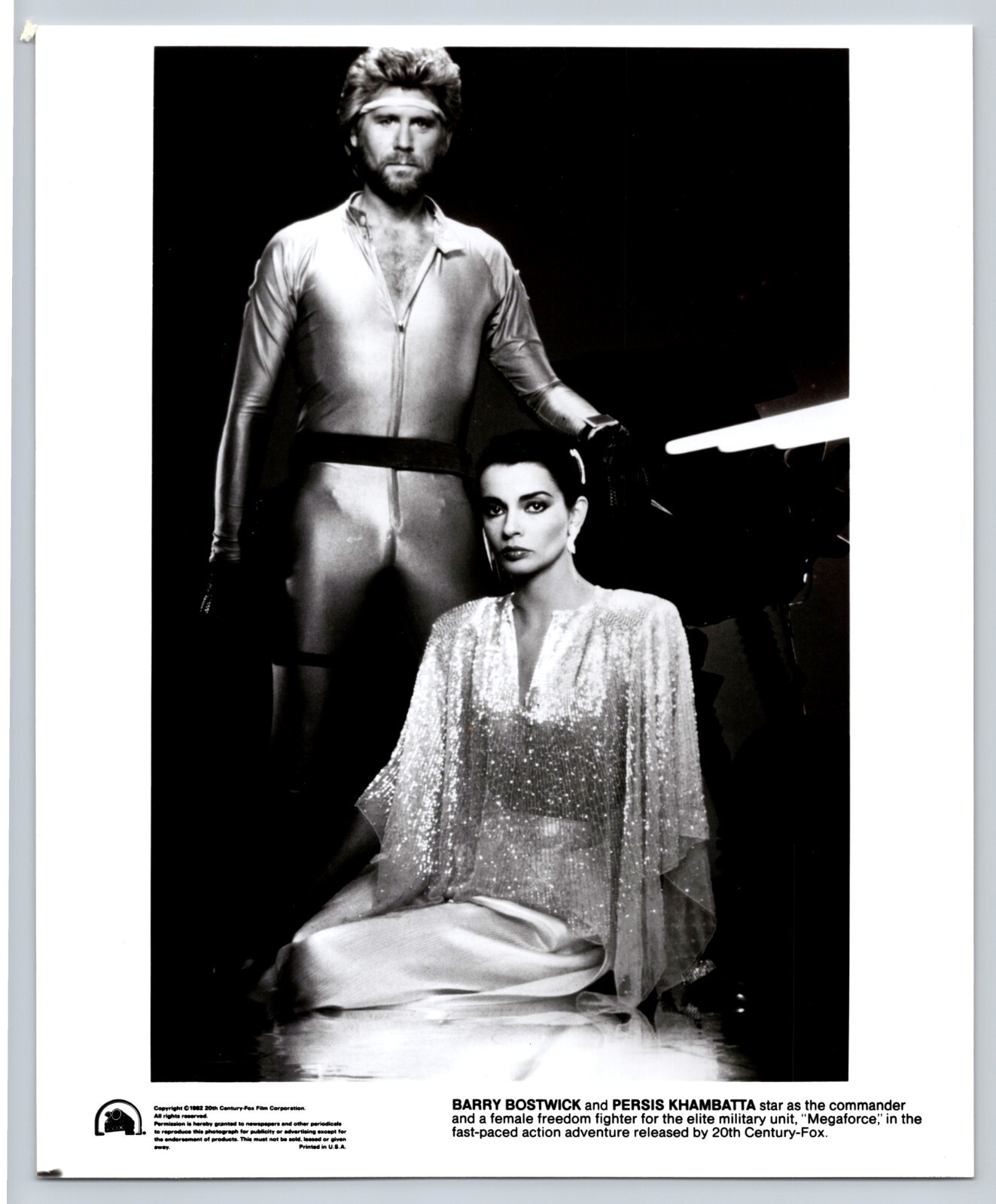 Barry Bostwick Photo Persis Khambatta Photo Mega Force Movie Press Photo 1983