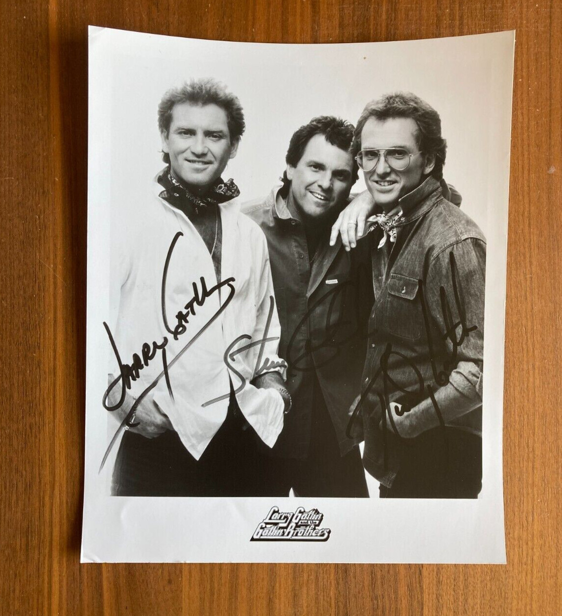 Larry Gatlin And The Gatlin Brothers Photo Country Music Star Photo Signed Auto - Image 3