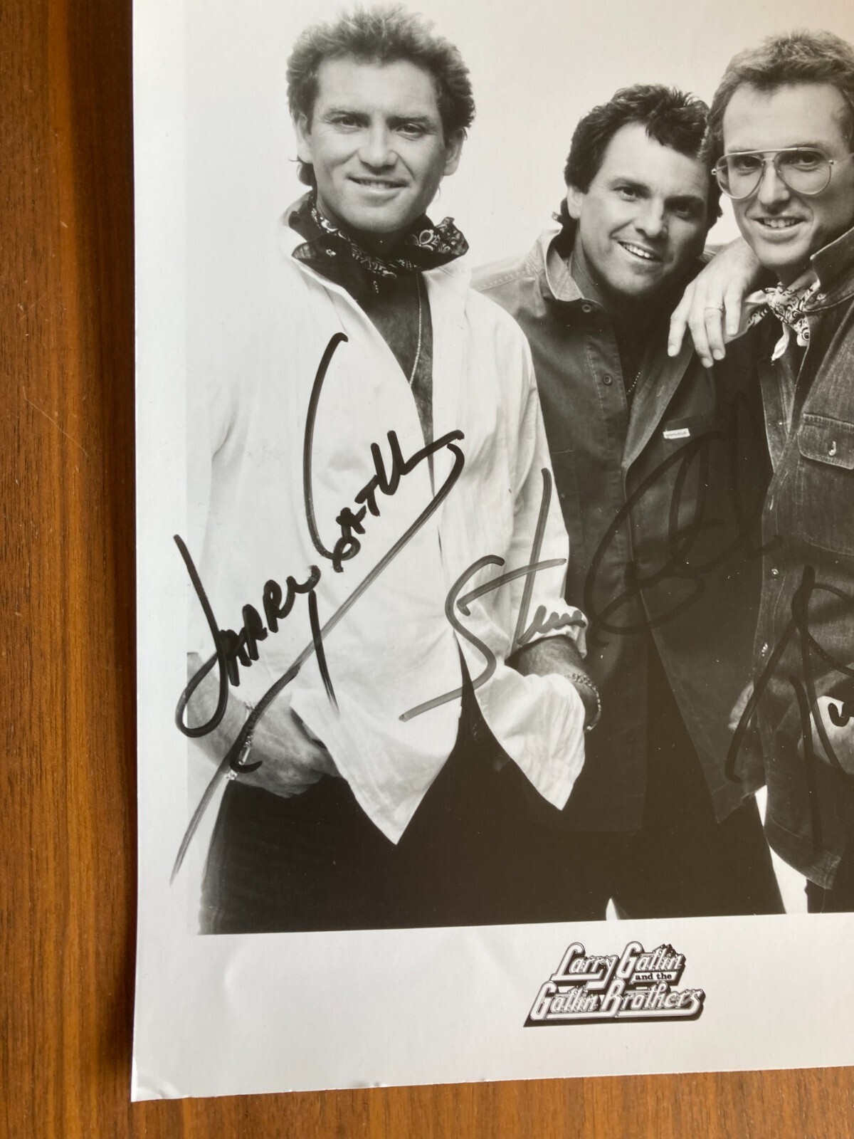 Larry Gatlin And The Gatlin Brothers Photo Country Music Star Photo Signed Auto - Image 4