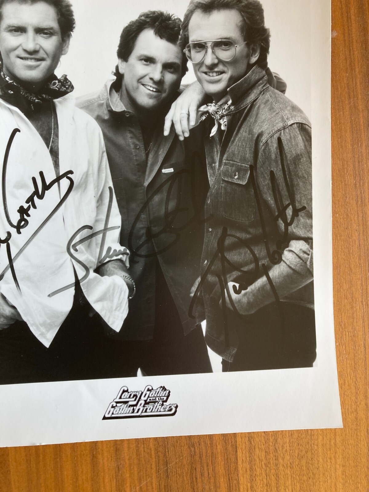 Larry Gatlin And The Gatlin Brothers Photo Country Music Star Photo Signed Auto - Image 6