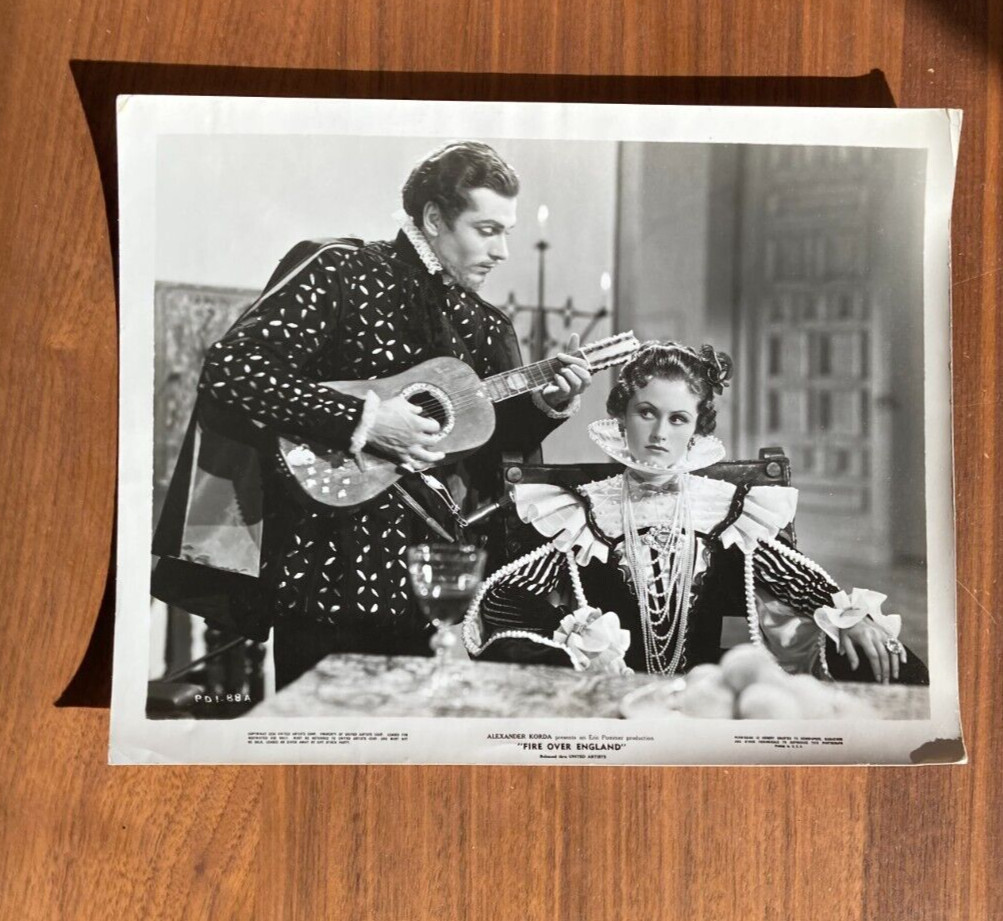 Laurence Olivier Photo Vivien Leigh Photo Fire Over England Movie Press Photo - Image 3