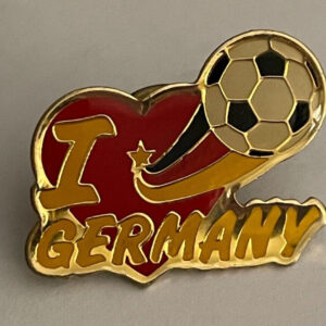I Heart Germany Soccer Pin