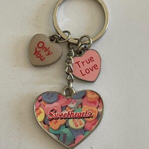 Valentine's Sweethearts Candy Keychain Key Chain Charms True Love Be Mine