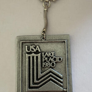 USA Lake Placid 1980 Olympics Metal Keychain Key Chain