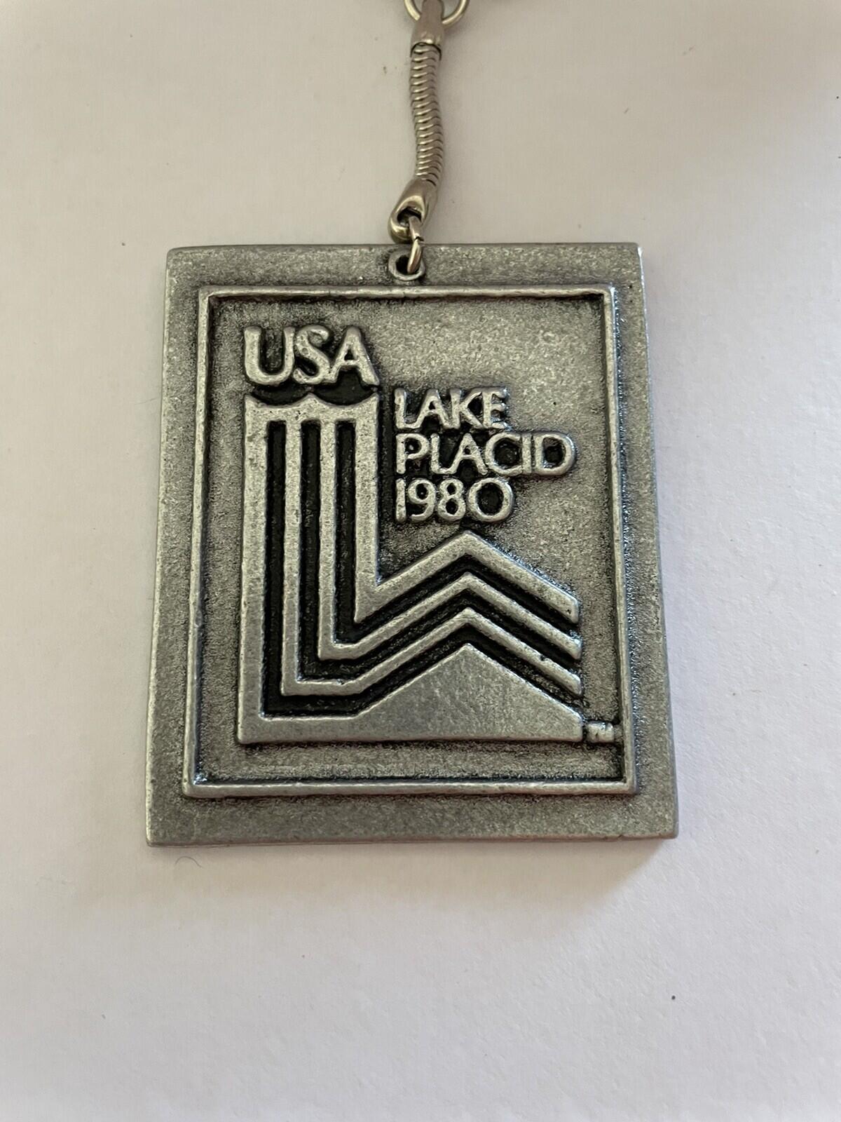 USA Lake Placid 1980 Olympics Metal Keychain Key Chain - Image 2
